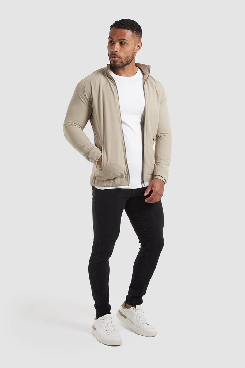 Harrington Jacket in Stone - TAILORED ATHLETE - USA