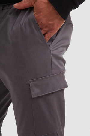 Cuffed Cargo Pants in Graphite - TAILORED ATHLETE - USA