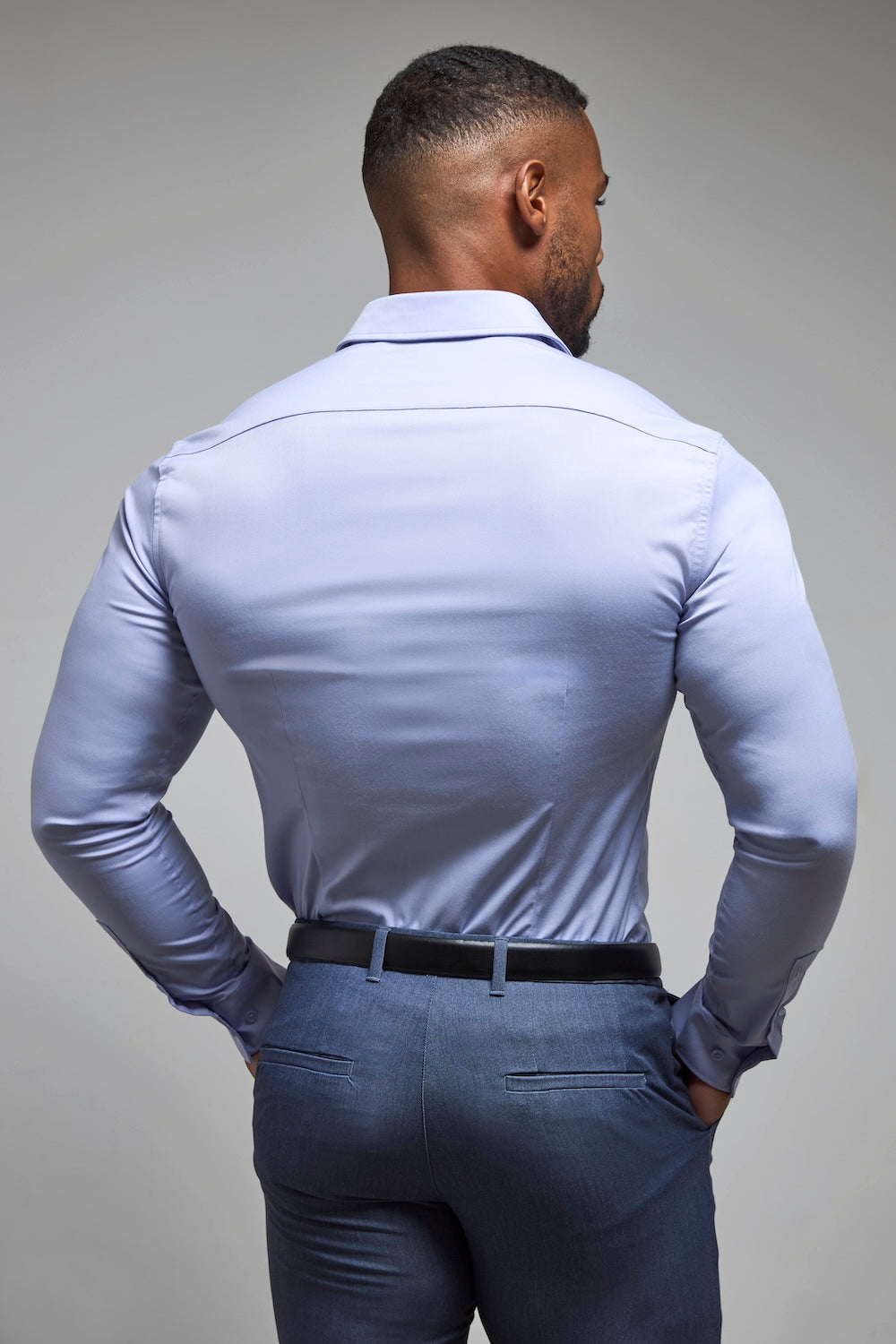 Athletic Fit Dress Shirt in Lilac - TAILORED ATHLETE - USA