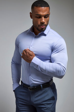 Athletic Fit Dress Shirt in Lilac - TAILORED ATHLETE - USA