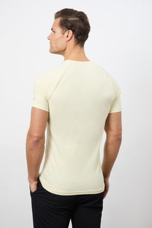 7 Pack Athletic Fit Crew Neck T-Shirt in Black/ Grey/ White/ Sage/ Mint/ Lemon/ Blue - TAILORED ATHLETE - USA