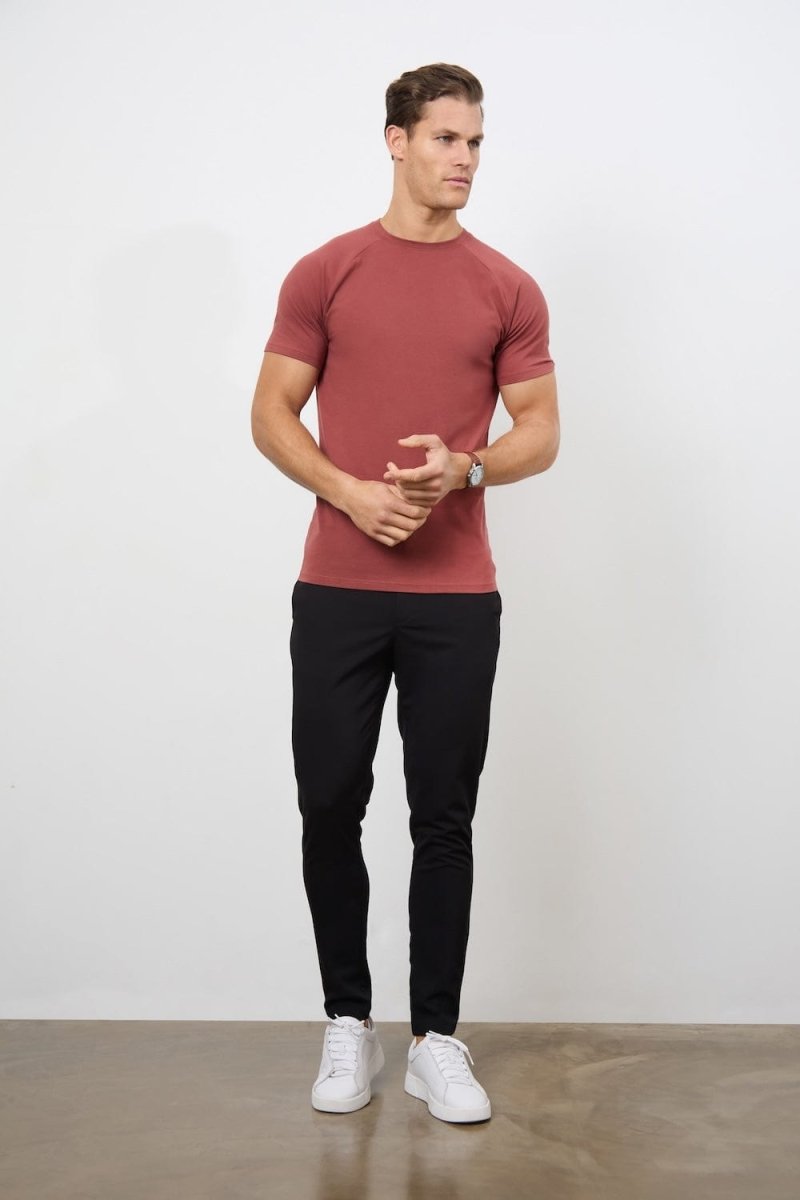 Athletic Fit T-Shirt in Faded Terracotta - TAILORED ATHLETE - USA