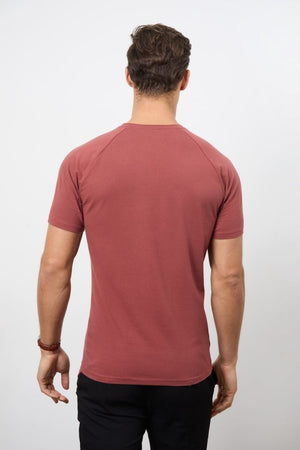5 Pack Athletic Fit Crew Neck T-Shirt in Faded Terracotta/ Dusty Lilac/ Blue/ Sage/ Sand - TAILORED ATHLETE - USA