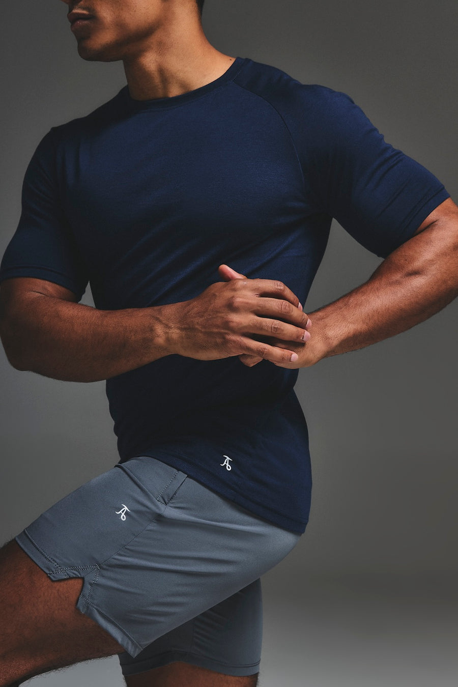 Essential Training Top in Navy - TAILORED ATHLETE - USA
