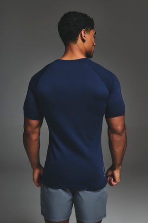 Essential Training Top in Navy - TAILORED ATHLETE - USA