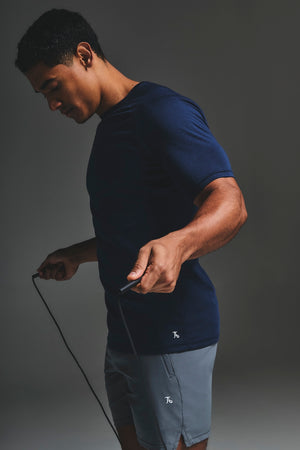 Essential Training Top in Navy - TAILORED ATHLETE - USA