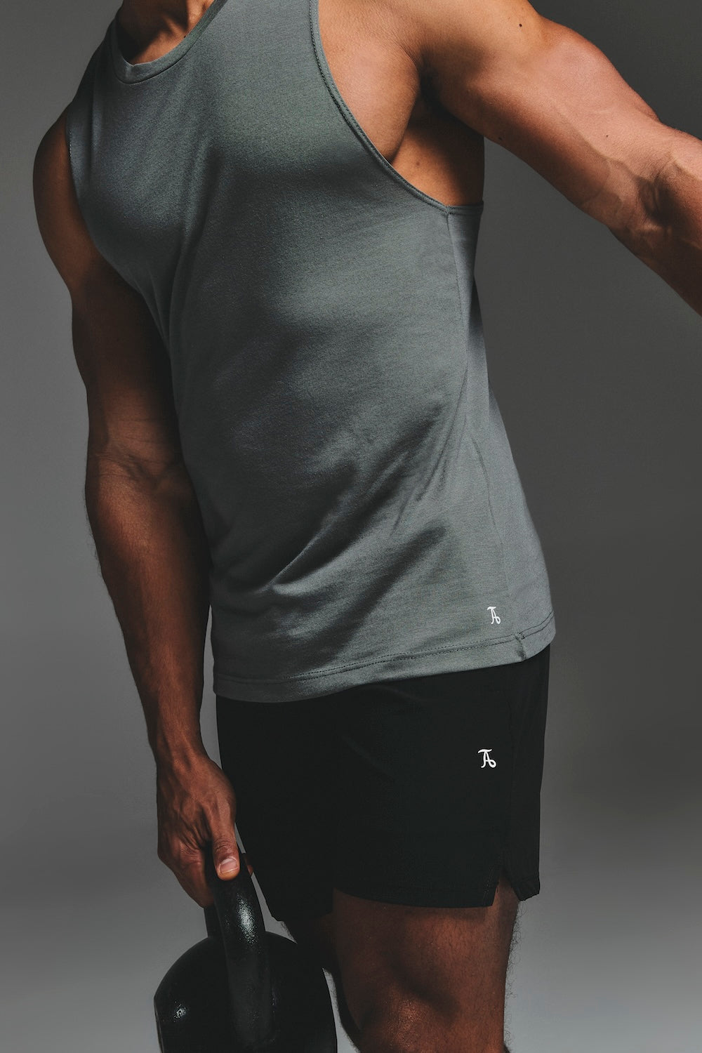 Essential Training Tank Top in Charcoal - TAILORED ATHLETE - USA