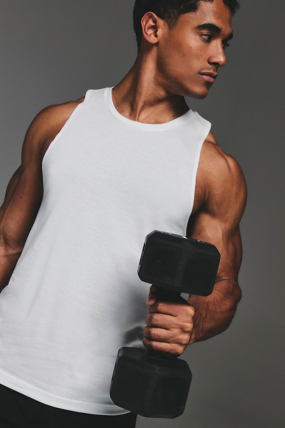 Essential Training Tank Top in White - TAILORED ATHLETE - USA