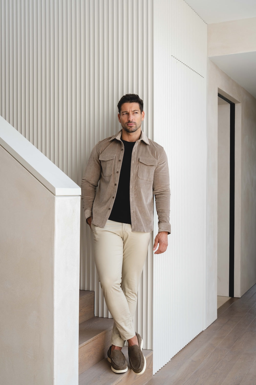 Cord Overshirt in Mole - TAILORED ATHLETE - USA