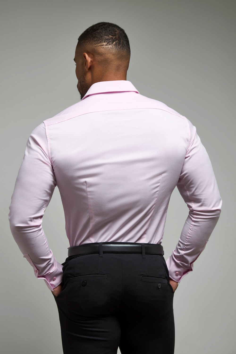 Athletic Fit Dress Shirt in Pink - TAILORED ATHLETE - USA
