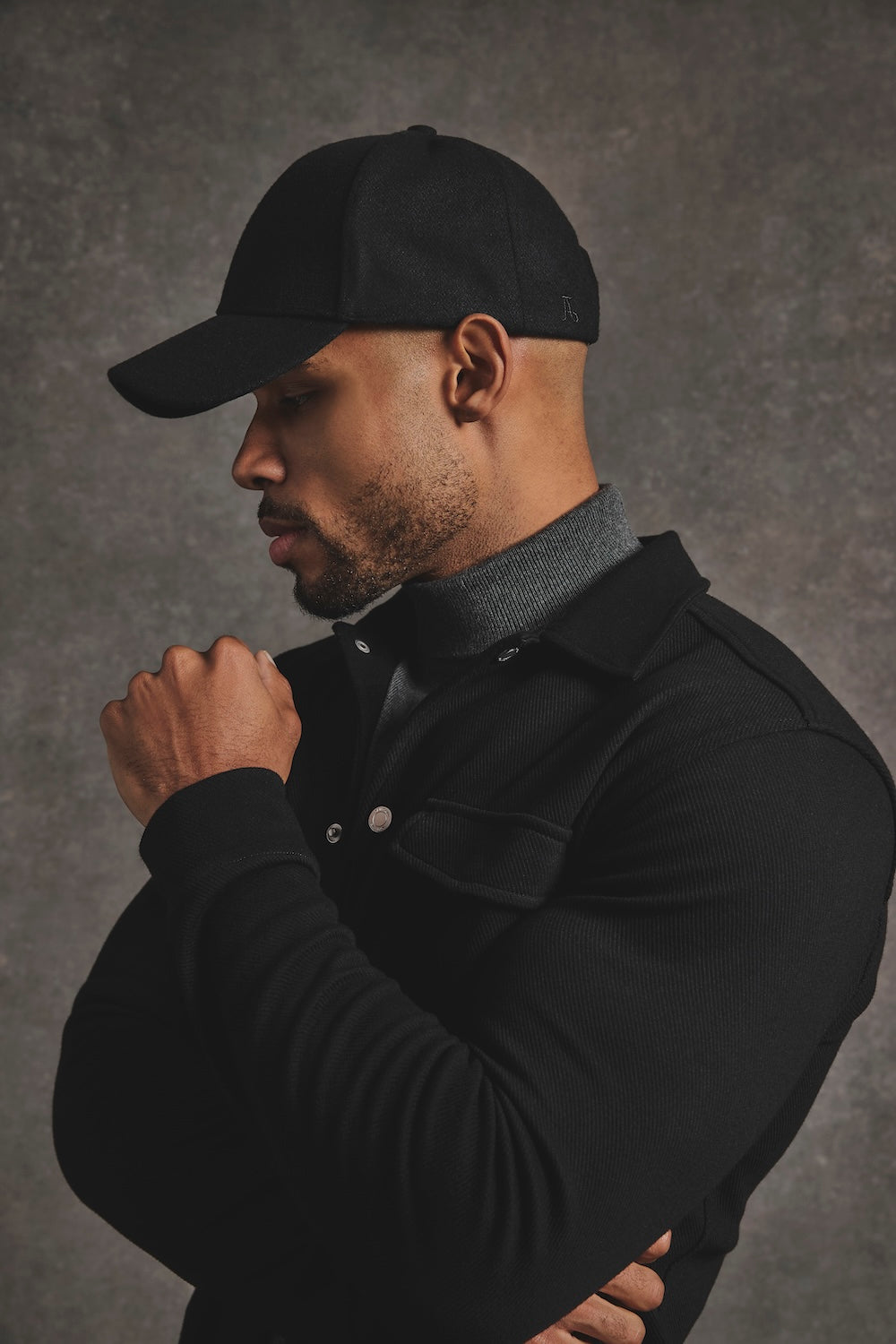 TA Embroidered Baseball Cap in Black - TAILORED ATHLETE - USA