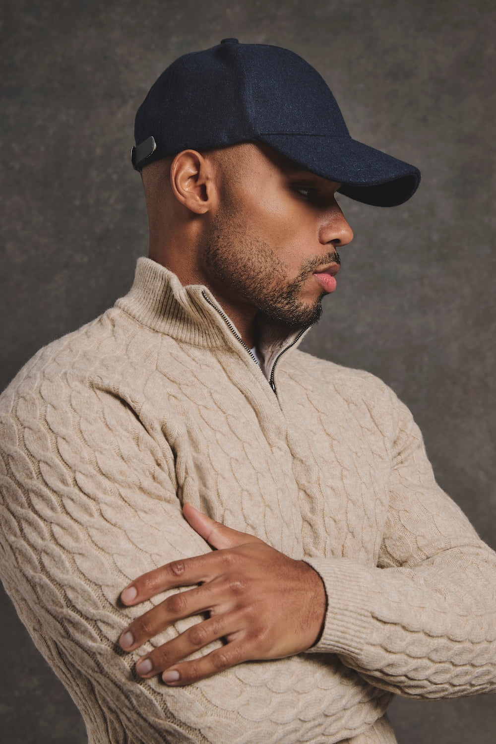 TA Embroidered Baseball Cap in Navy - TAILORED ATHLETE - USA