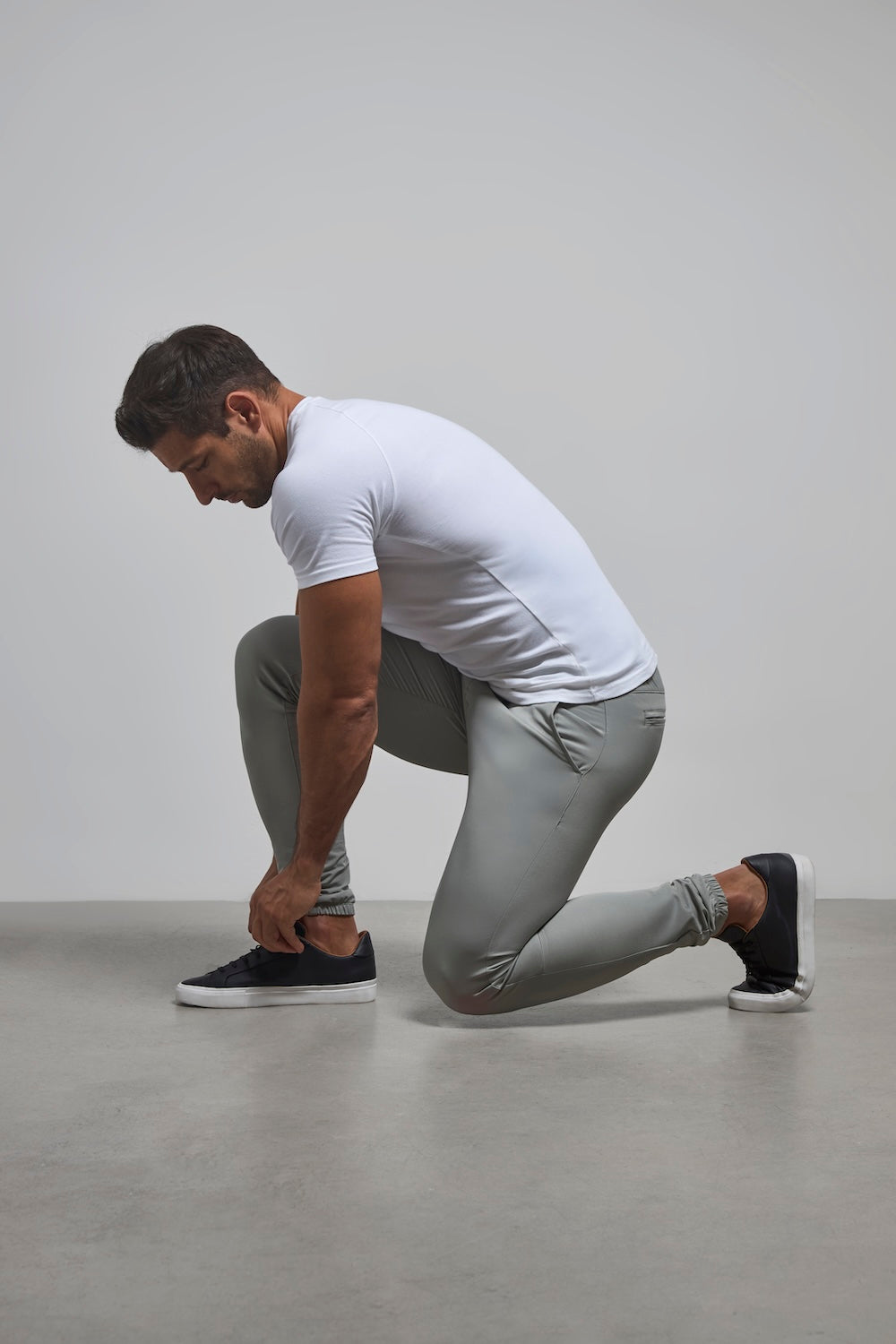 Everyday Tech Pants in Soft Grey - TAILORED ATHLETE - USA