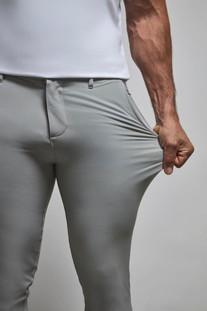Everyday Tech Pants in Soft Grey - TAILORED ATHLETE - USA
