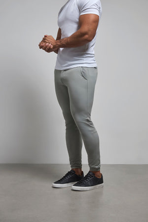 Everyday Tech Pants in Soft Grey - TAILORED ATHLETE - USA