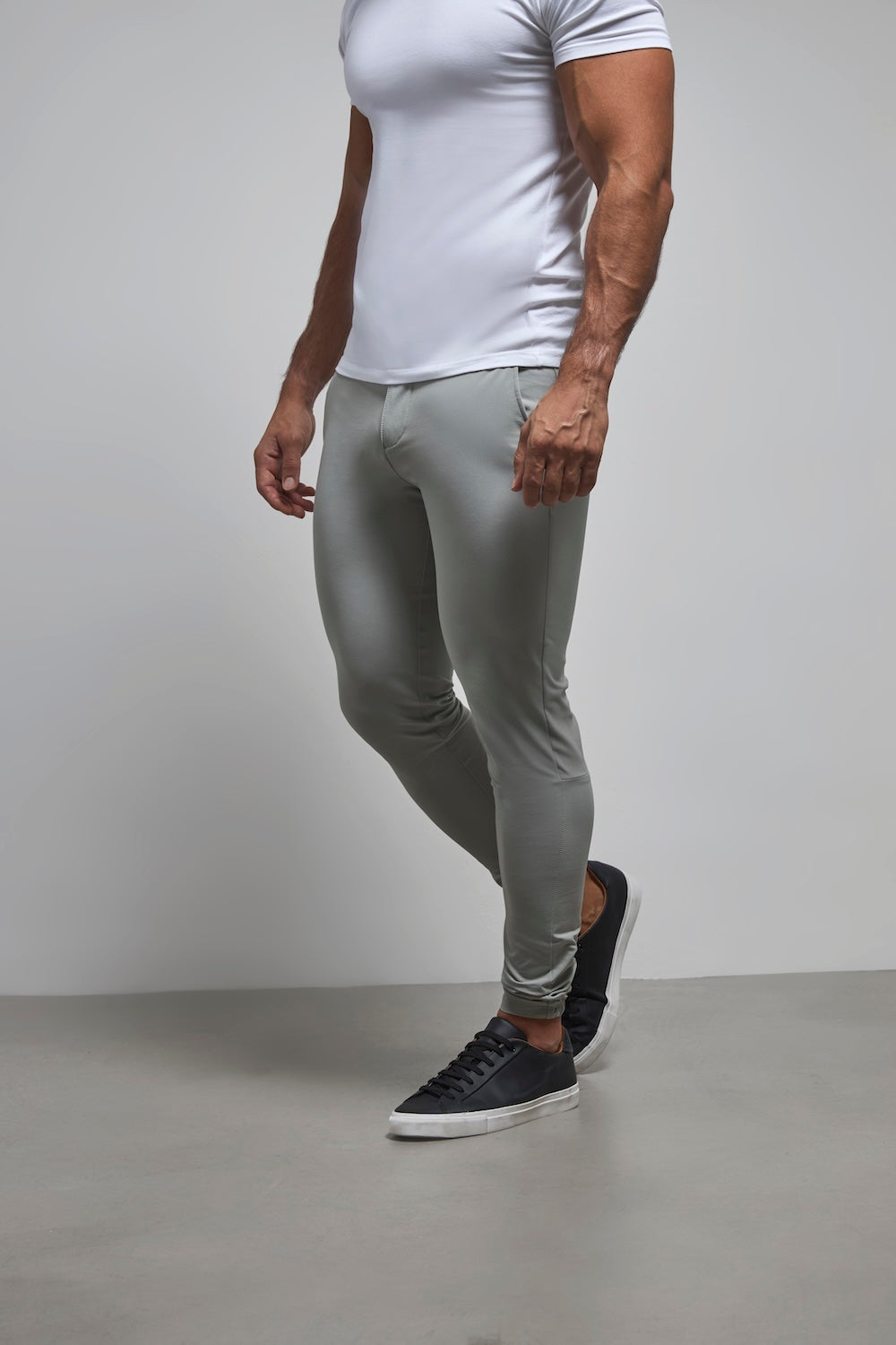 Everyday Tech Pants in Soft Grey - TAILORED ATHLETE - USA