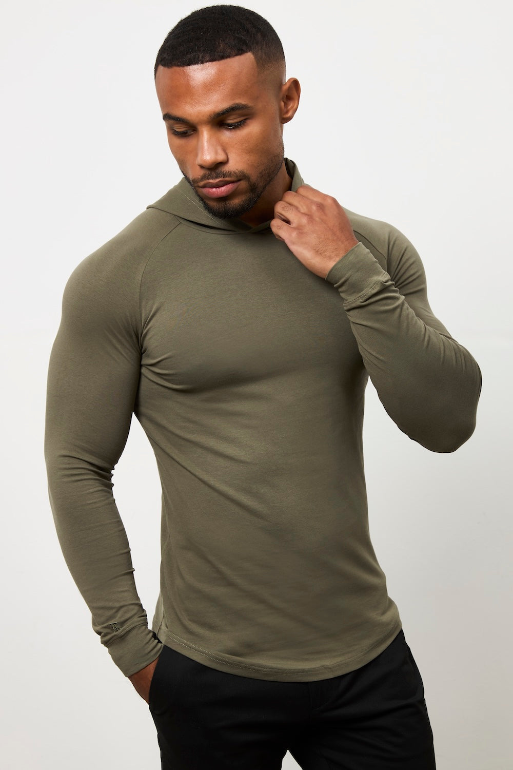 Hooded Top in Khaki - TAILORED ATHLETE - USA