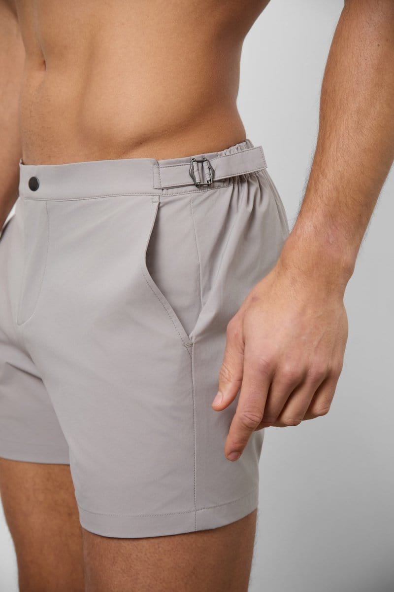Hybrid Swim Short in Dark Putty - TAILORED ATHLETE - USA