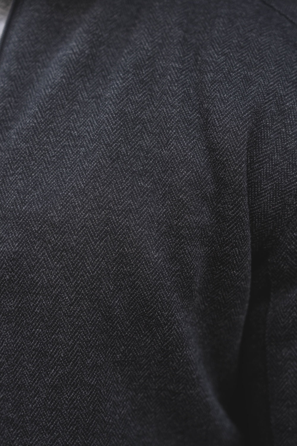 Herringbone Bomber Jacket in Dark Charcoal - TAILORED ATHLETE - USA