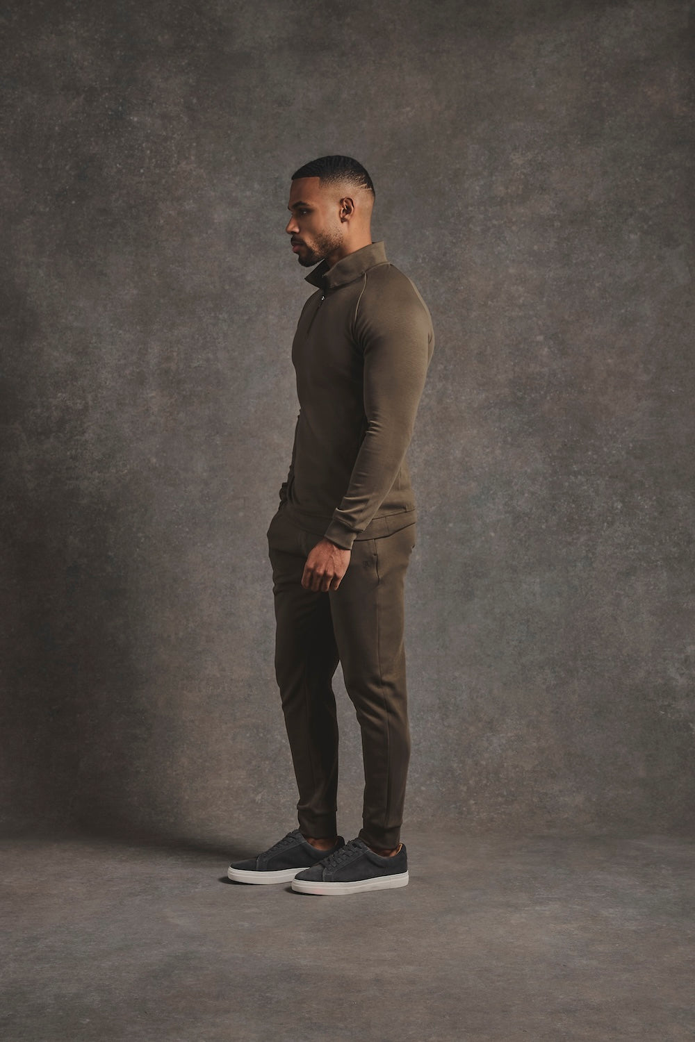 Interlock Sweat Jogger in Deep Khaki - TAILORED ATHLETE - USA