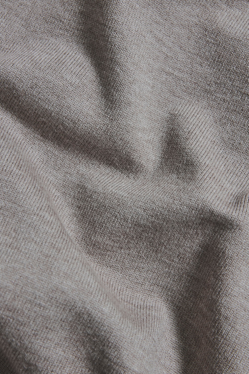 Knitted Half Zip Polo Shirt in Dark Oatmeal - TAILORED ATHLETE - USA