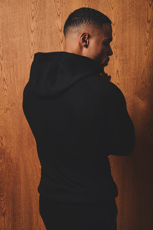 Luxe Sweat Hoodie in Black - TAILORED ATHLETE - USA