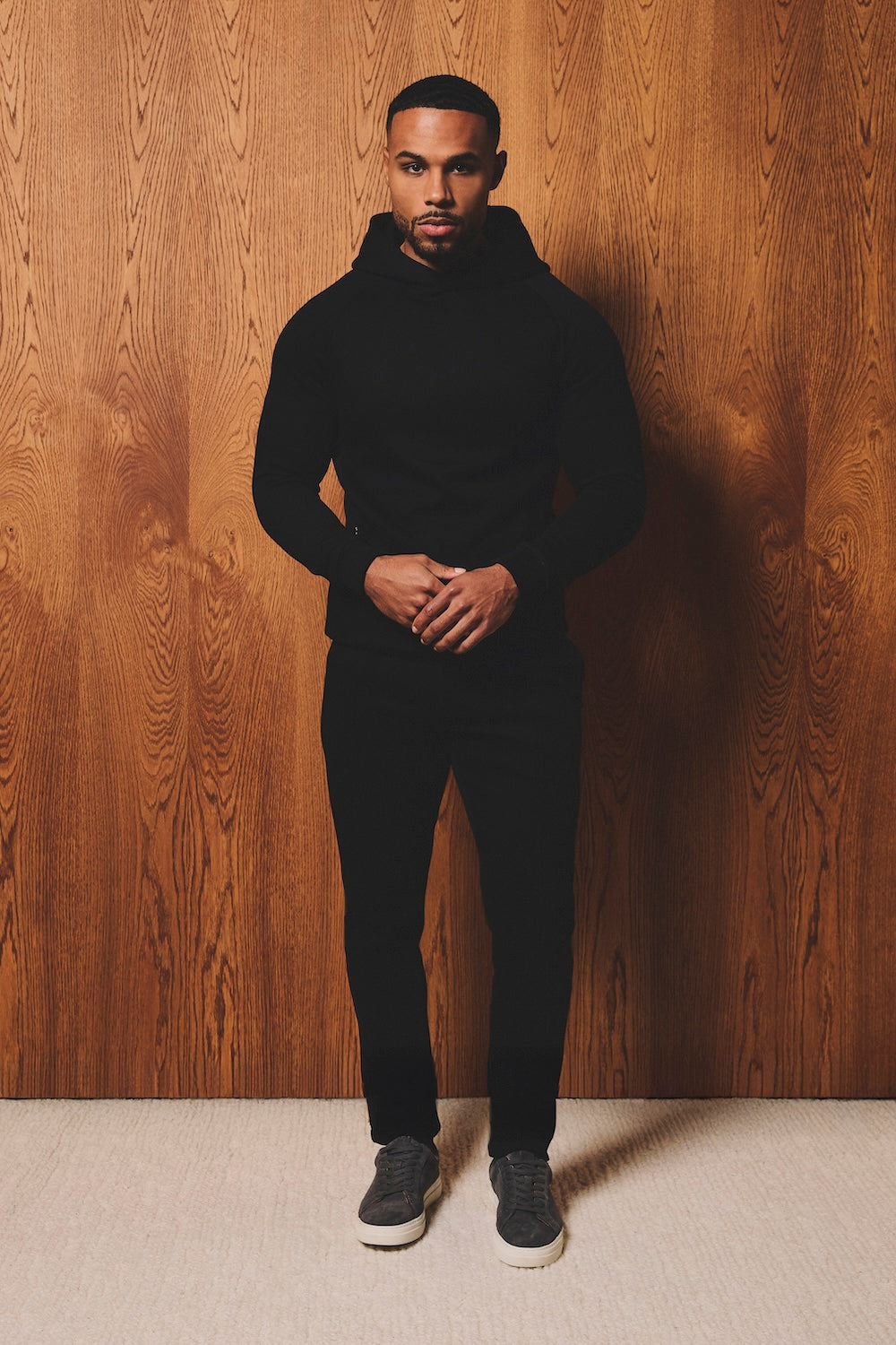 Luxe Sweat Hoodie in Black - TAILORED ATHLETE - USA