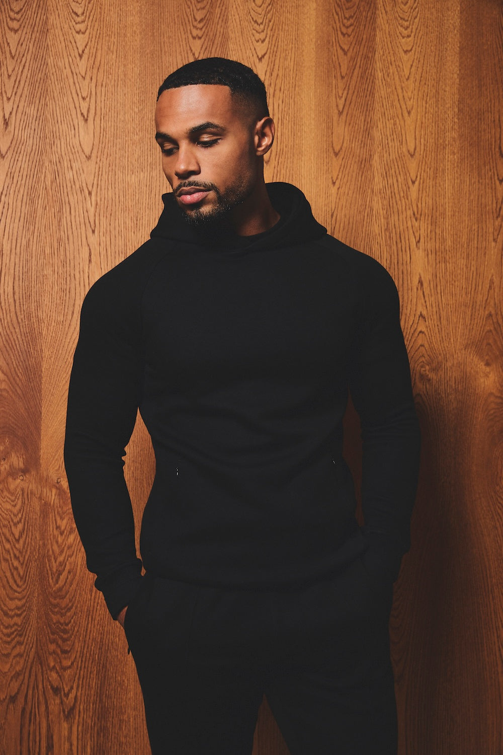 Luxe Sweat Hoodie in Black - TAILORED ATHLETE - USA