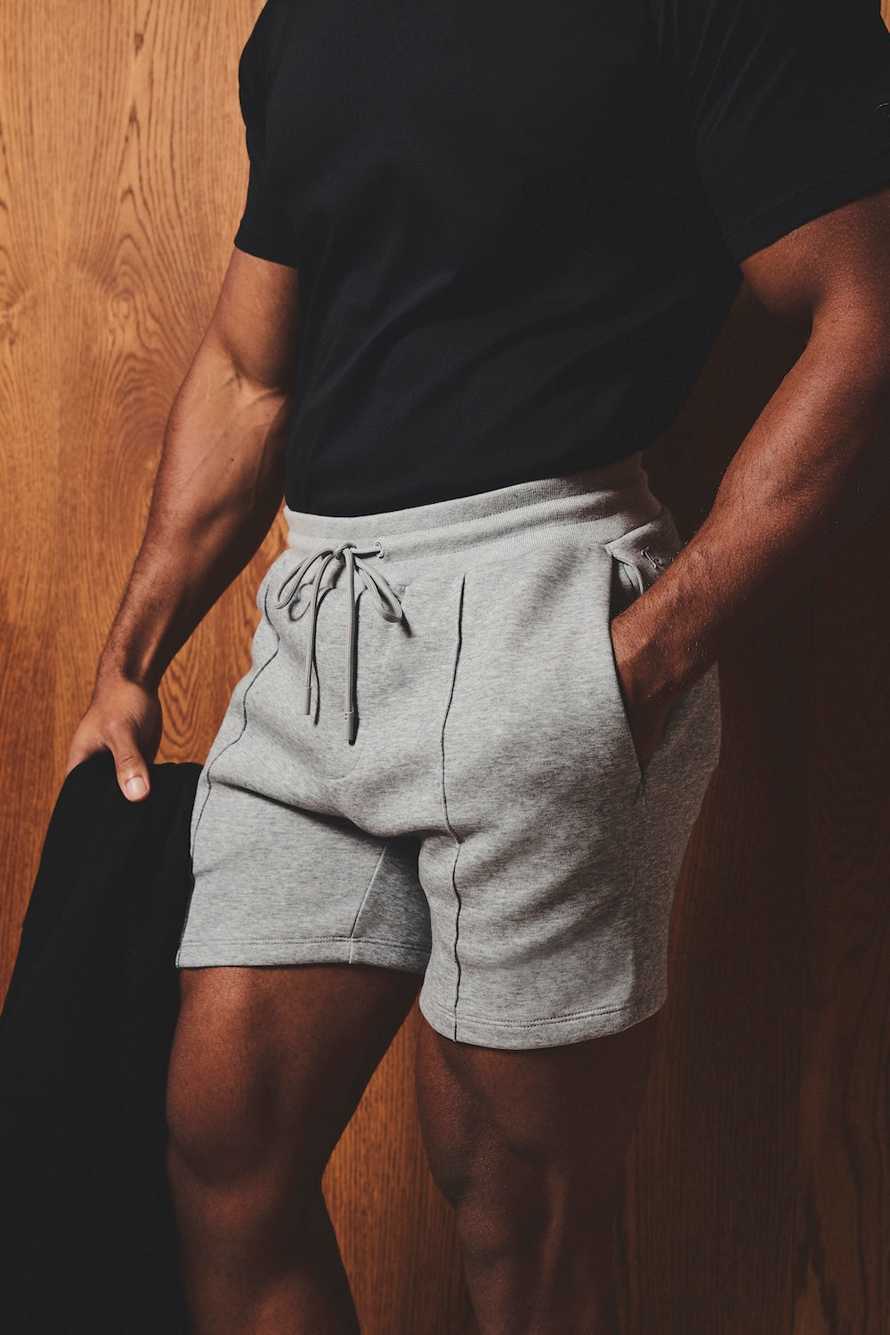 Luxe Sweat Shorts in Grey - TAILORED ATHLETE - USA