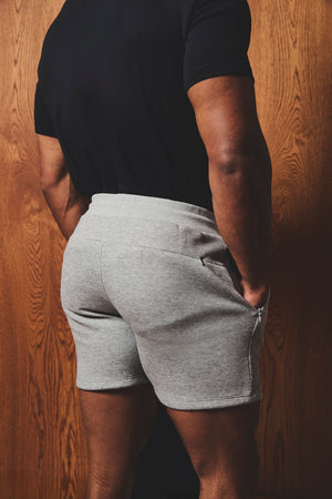 Luxe Sweat Shorts in Grey - TAILORED ATHLETE - USA
