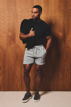 Luxe Sweat Shorts in Grey - TAILORED ATHLETE - USA