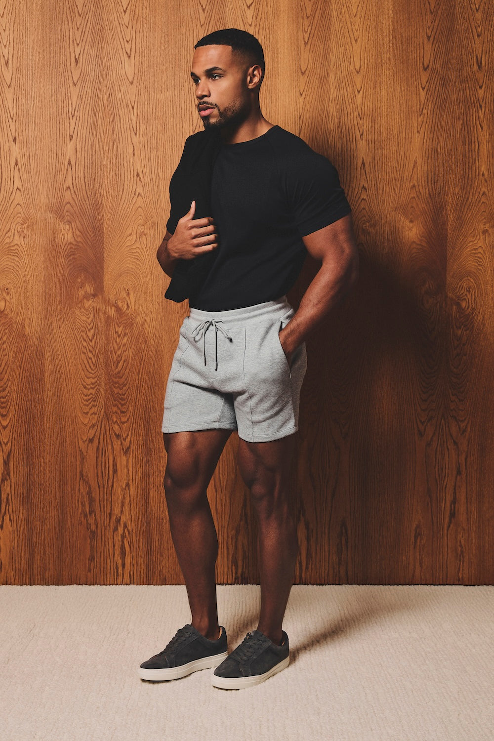 Luxe Sweat Shorts in Grey - TAILORED ATHLETE - USA