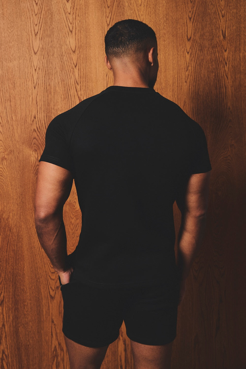 Luxe Sweat T-Shirt in Black - TAILORED ATHLETE - USA