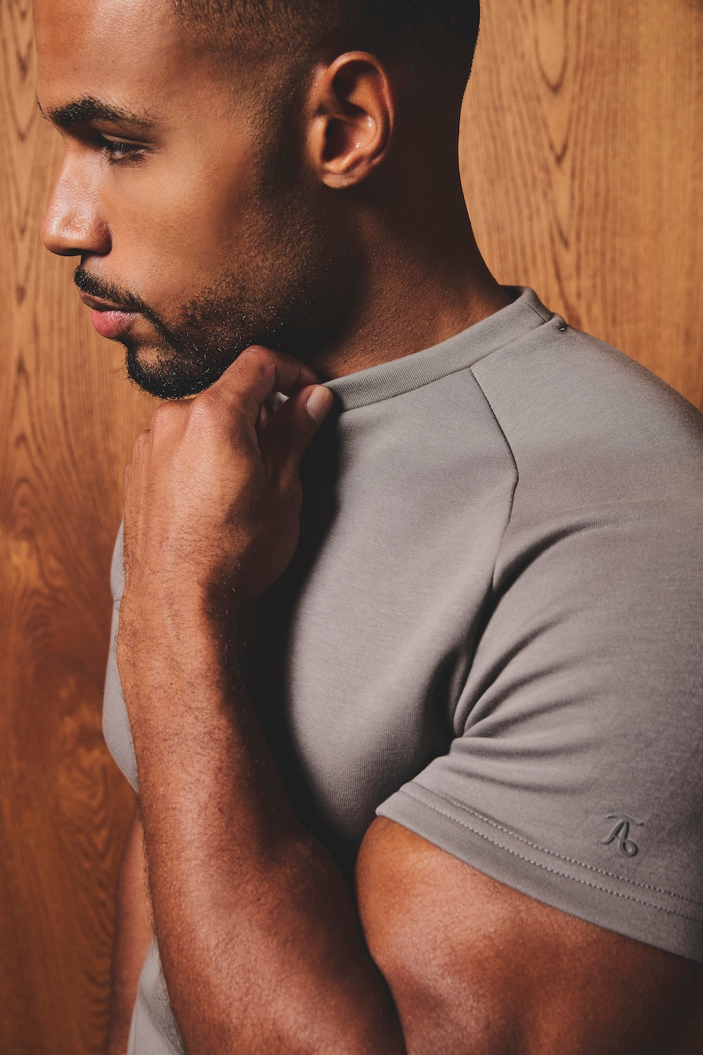 Luxe Sweat T-Shirt in Mushroom - TAILORED ATHLETE - USA