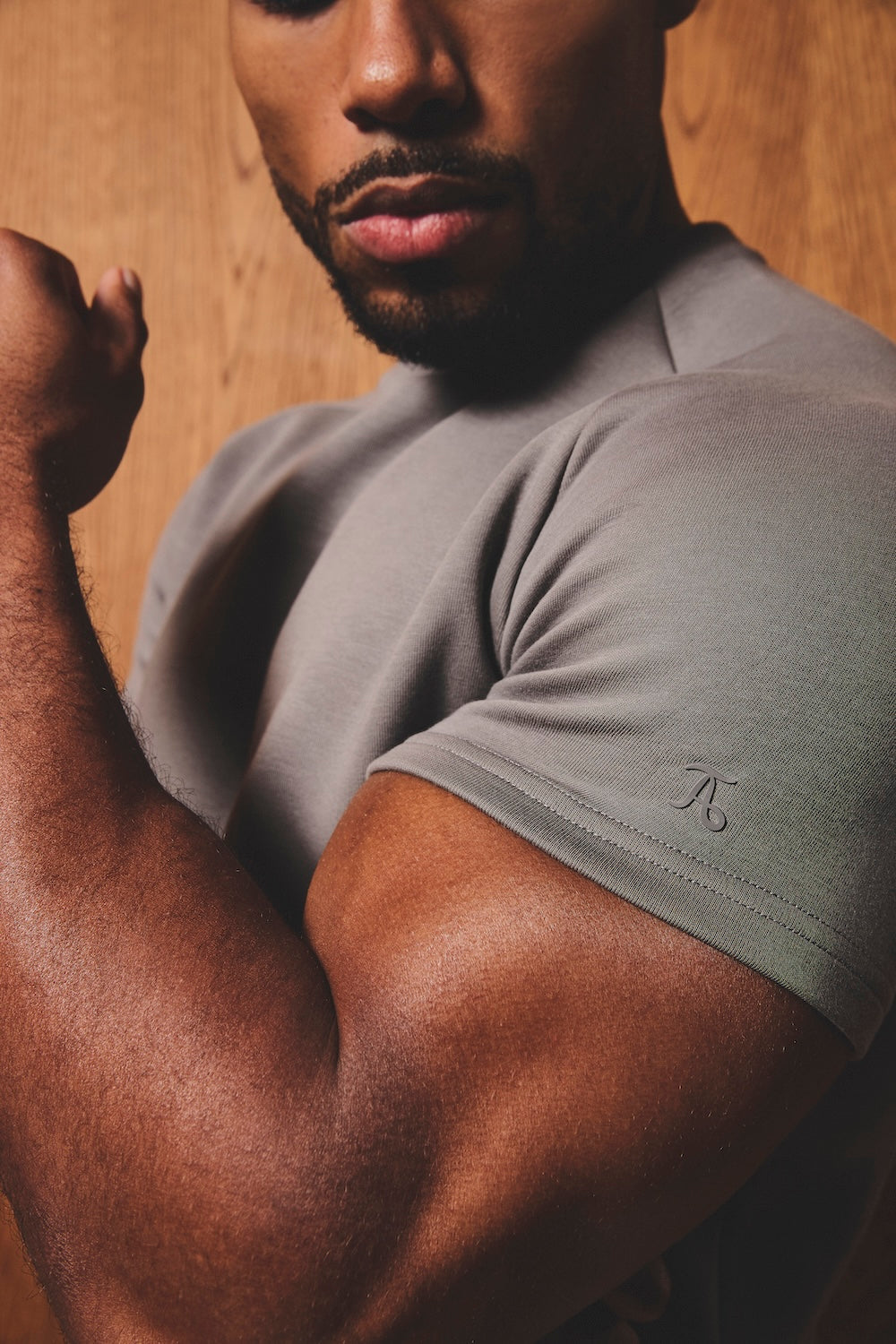 Luxe Sweat T-Shirt in Mushroom - TAILORED ATHLETE - USA