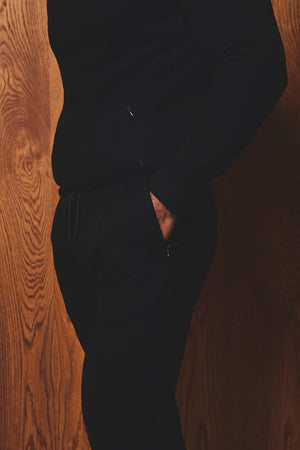 Luxe Sweat Smart Joggers in Black - TAILORED ATHLETE - USA