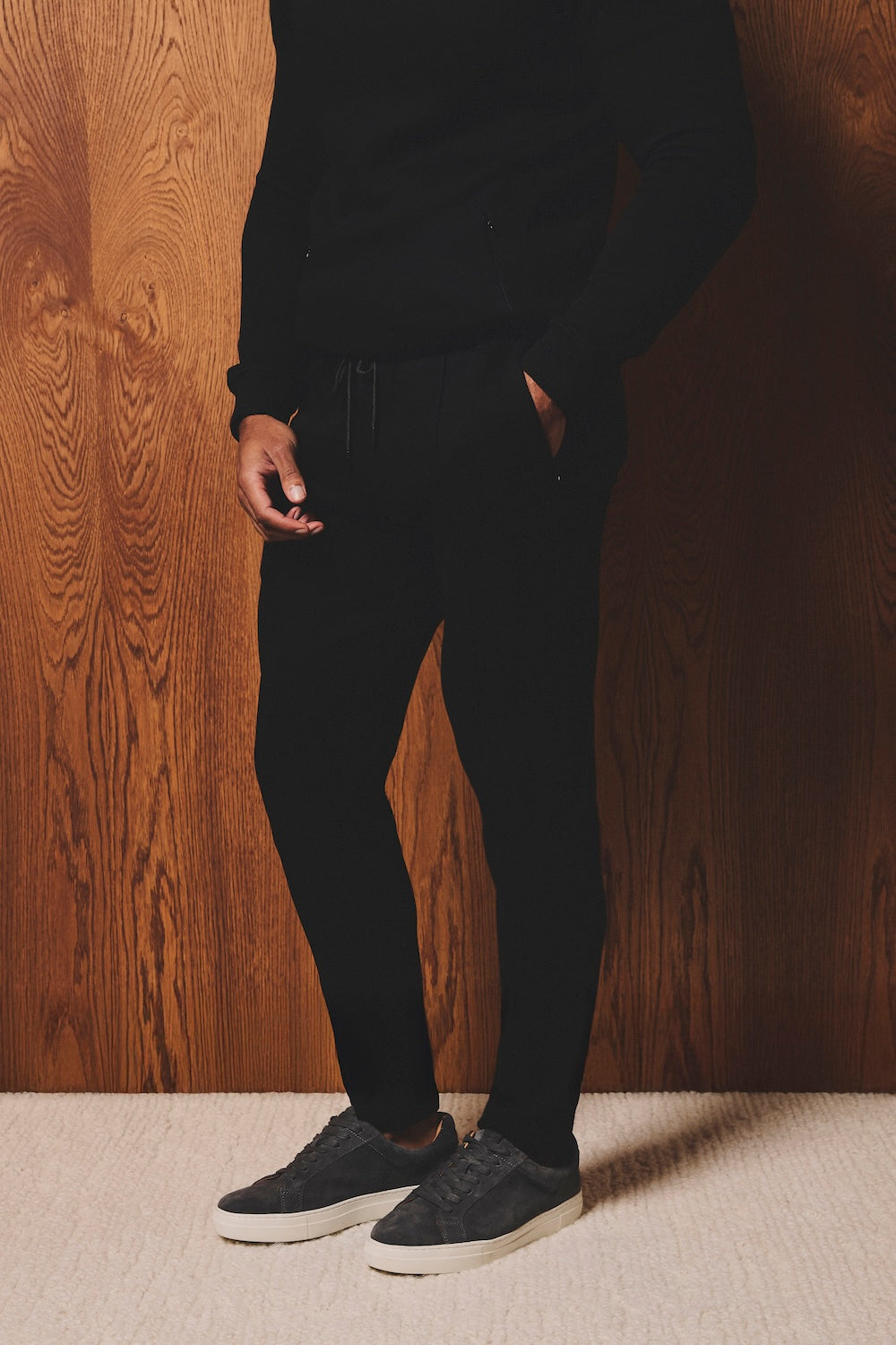 Luxe Sweat Smart Joggers in Black - TAILORED ATHLETE - USA