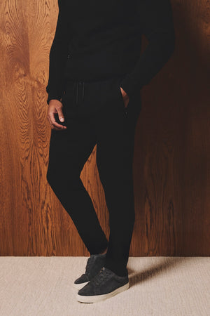 Luxe Sweat Smart Joggers in Black - TAILORED ATHLETE - USA