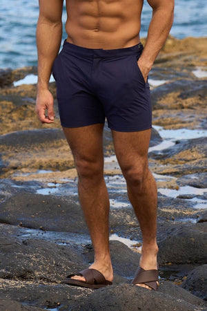Hybrid Swim Short in Navy - TAILORED ATHLETE - USA