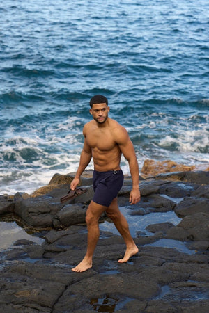 Hybrid Swim Short in Navy - TAILORED ATHLETE - USA