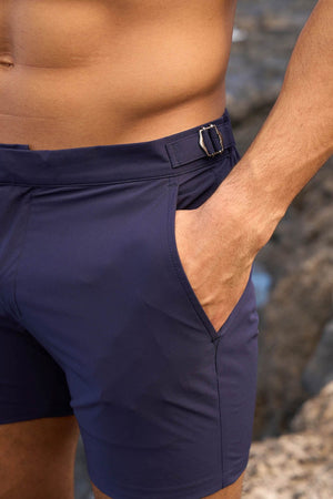 Hybrid Swim Short in Navy - TAILORED ATHLETE - USA