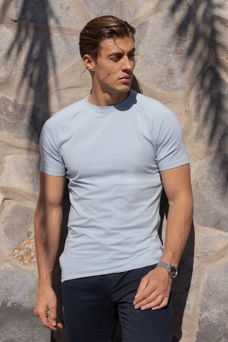 Athletic Fit T-Shirt in Pale Blue - TAILORED ATHLETE - USA