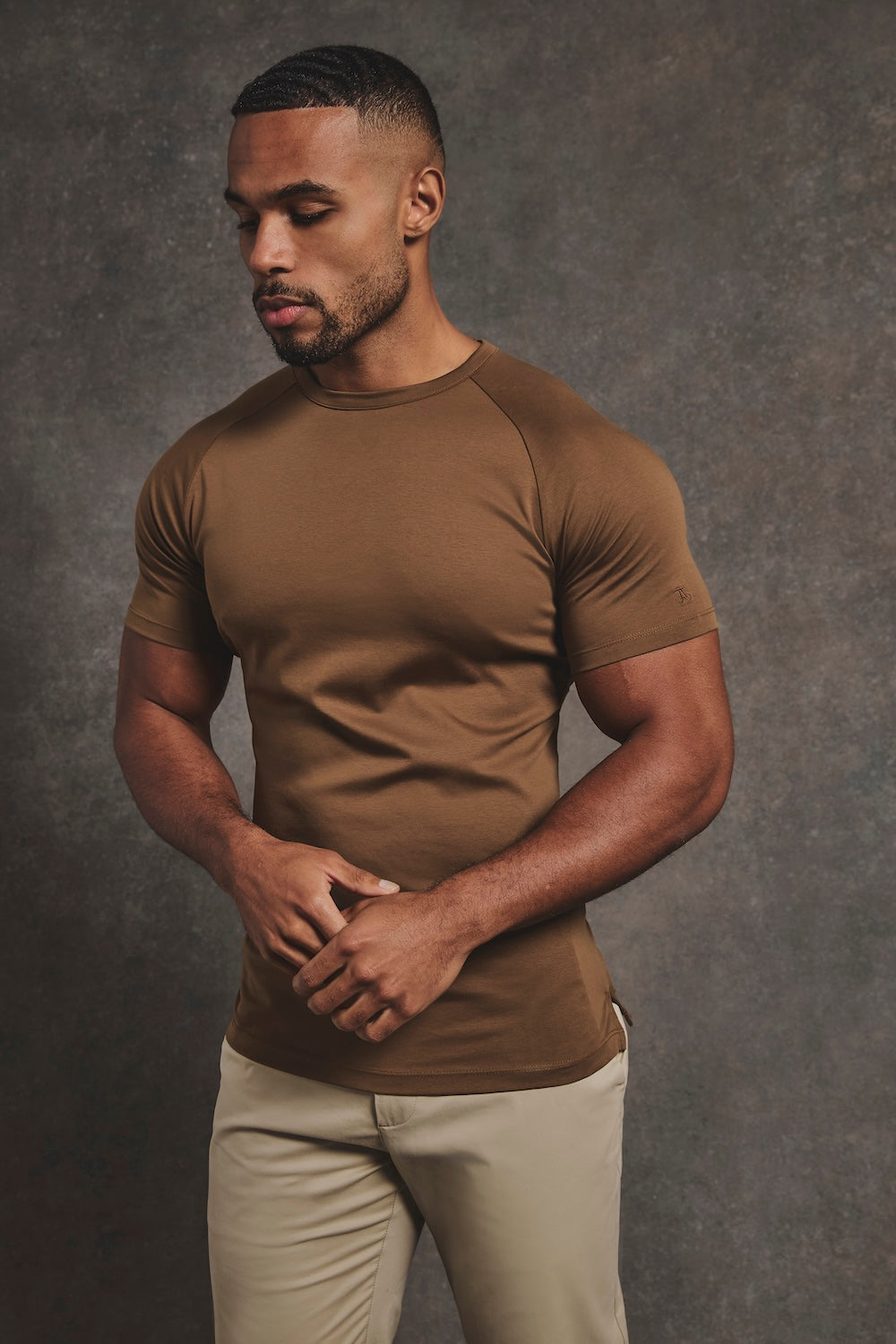 Mercerised Cotton T-Shirt in Chestnut - TAILORED ATHLETE - USA