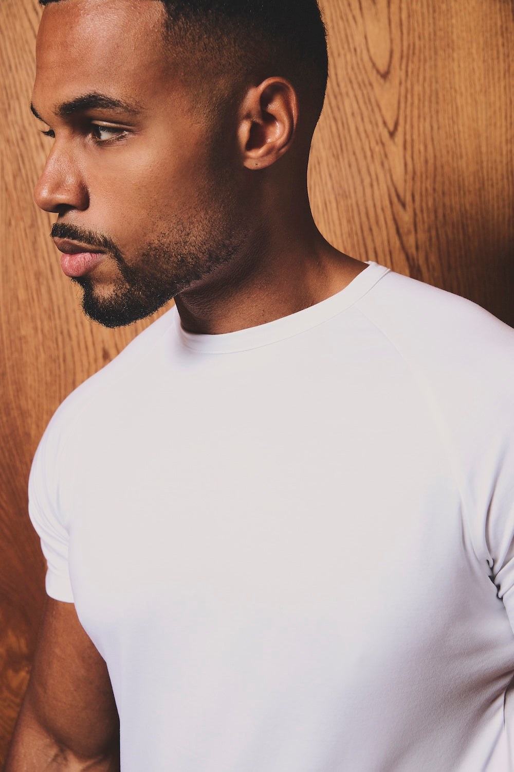 Mercerised Cotton T-Shirt in White - TAILORED ATHLETE - USA