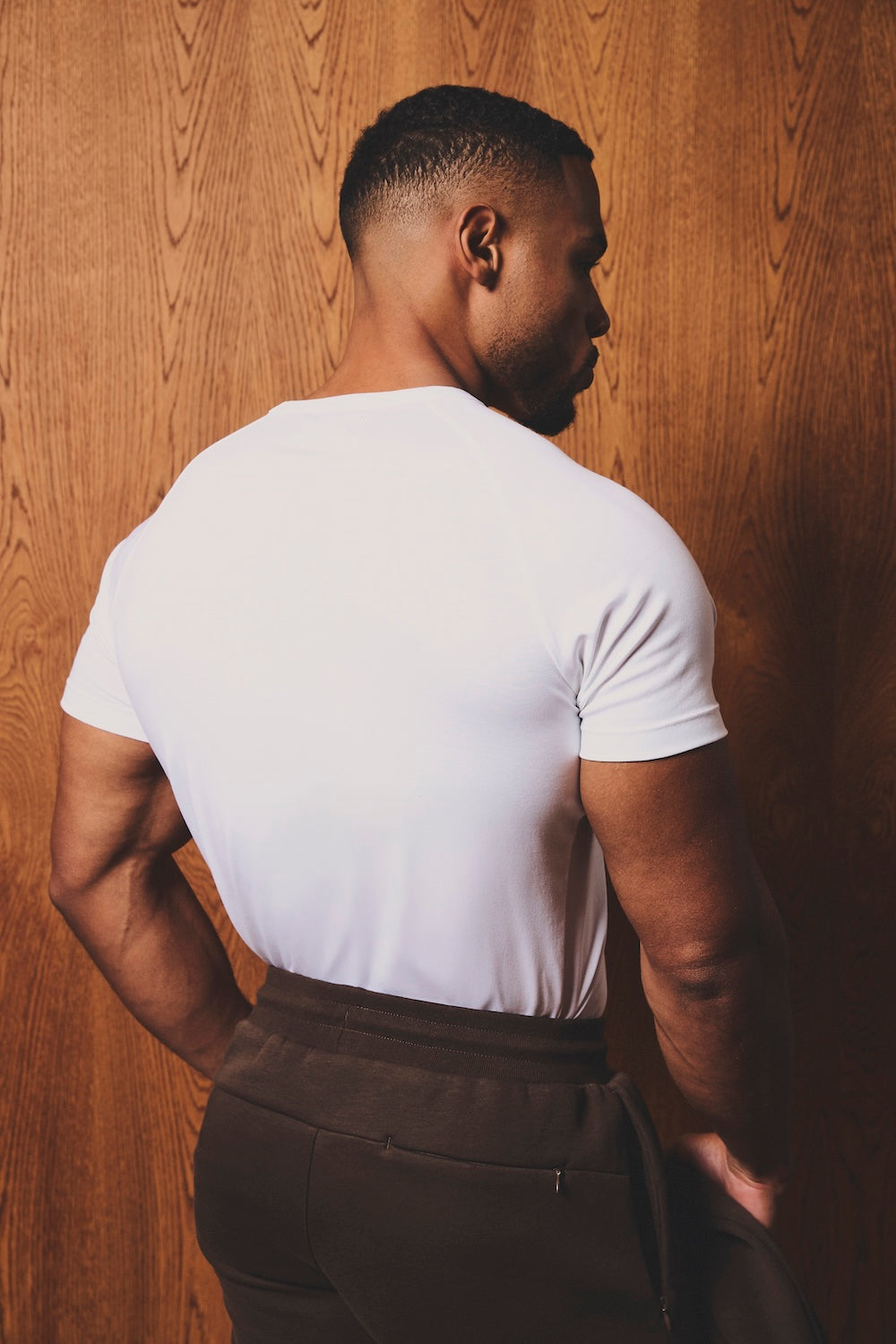 Mercerised Cotton T-Shirt in White - TAILORED ATHLETE - USA