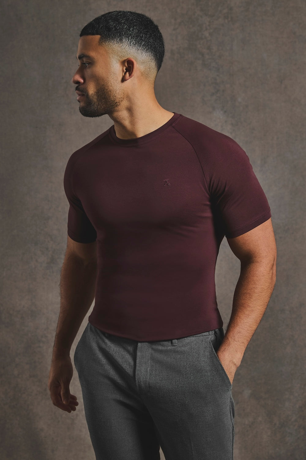 Athletic Fit T-Shirt in Bordeaux - TAILORED ATHLETE - USA