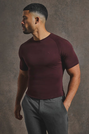 Athletic Fit T-Shirt in Bordeaux - TAILORED ATHLETE - USA