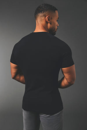 Athletic Fit V-Neck in Black - TAILORED ATHLETE - USA