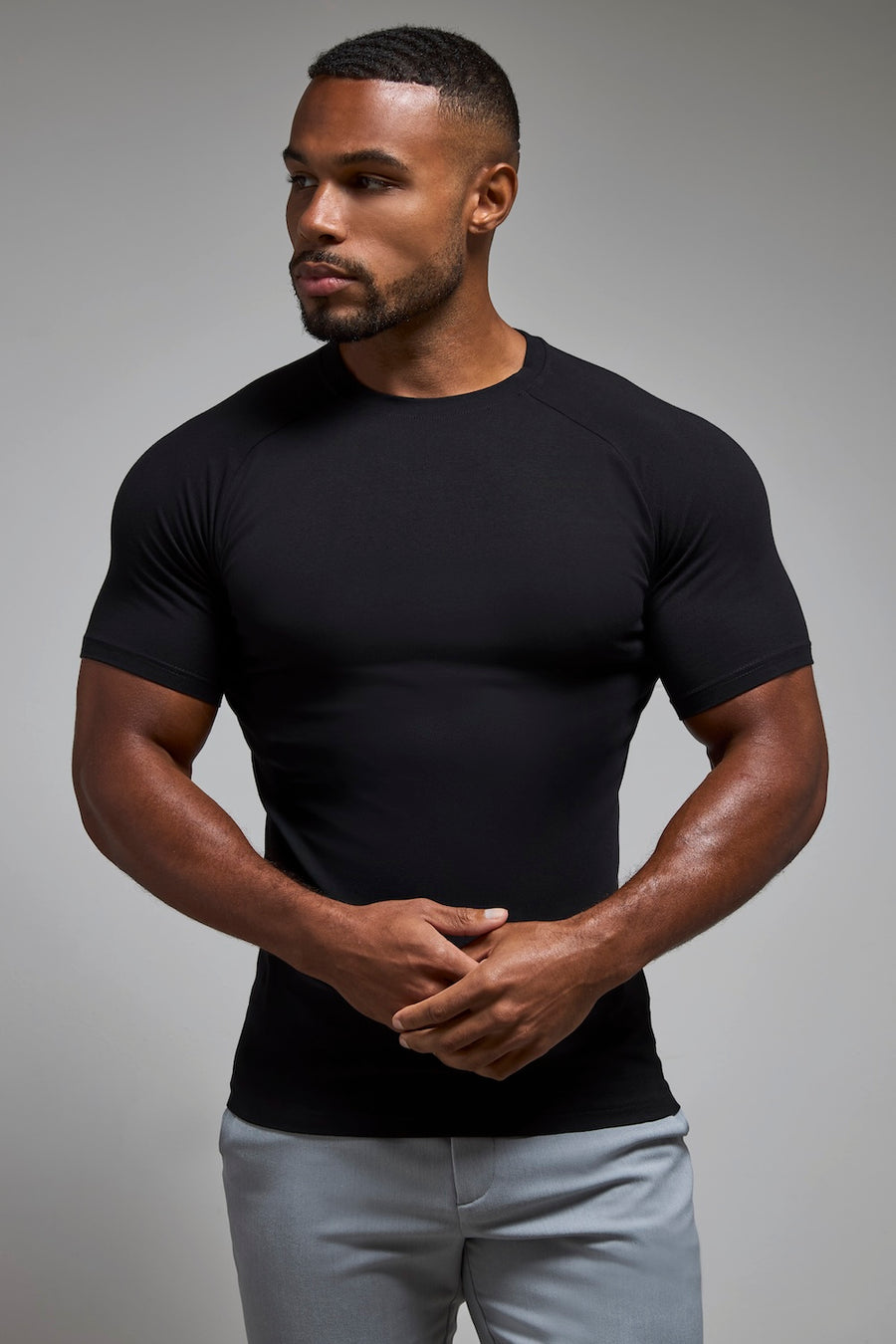Athletic Fit T-Shirt in Black - TAILORED ATHLETE - USA
