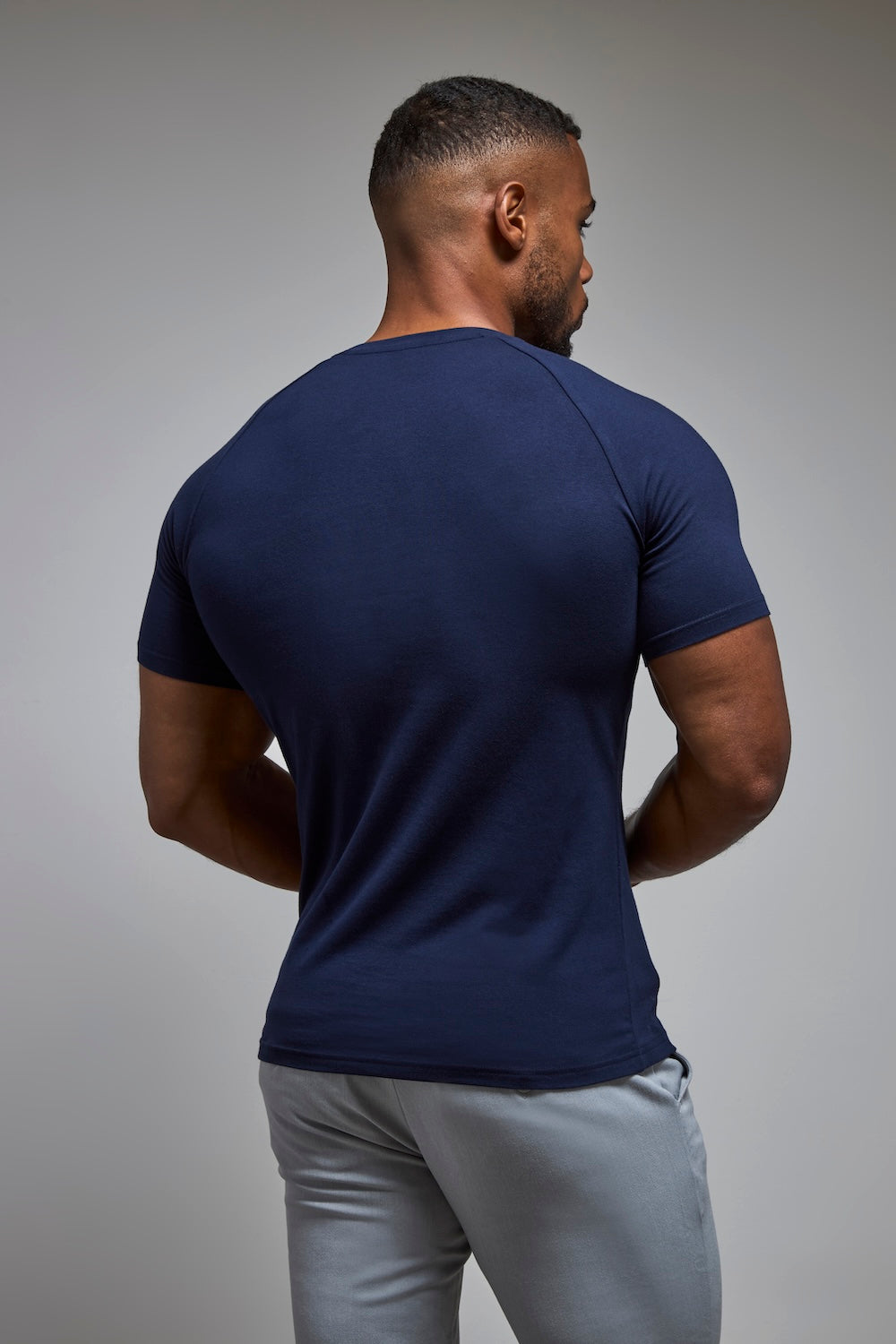 Athletic Fit T-Shirt in True Navy - TAILORED ATHLETE - USA